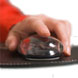 Paperless billing image: A hand clicking a mouse